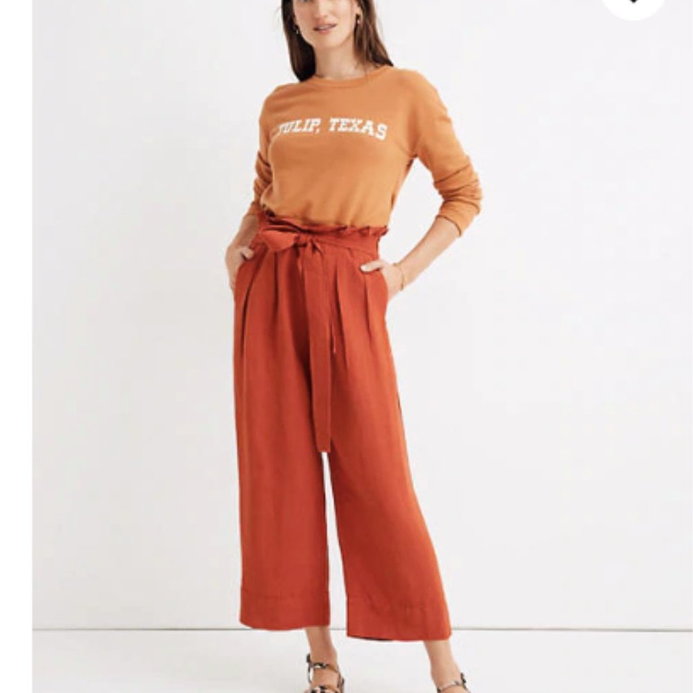 Madewell Wide Leg Cropped Pants